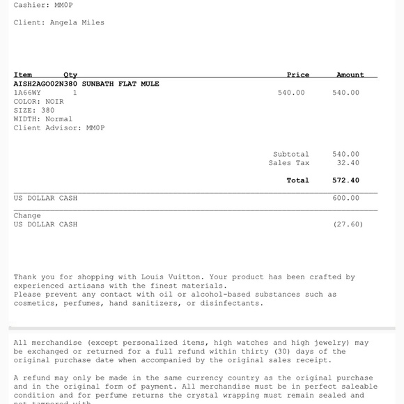 Authentic LV slides - Picture 6 of 6